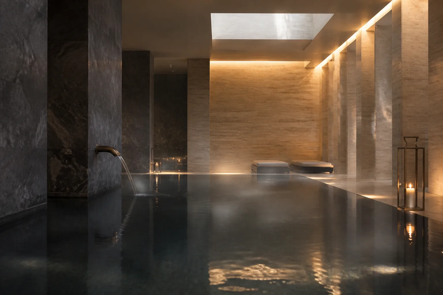 Indoor wellness pool